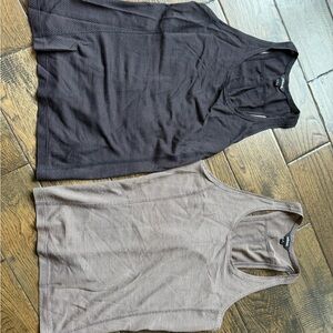Women's Sleeveless Tops - Black and Gray